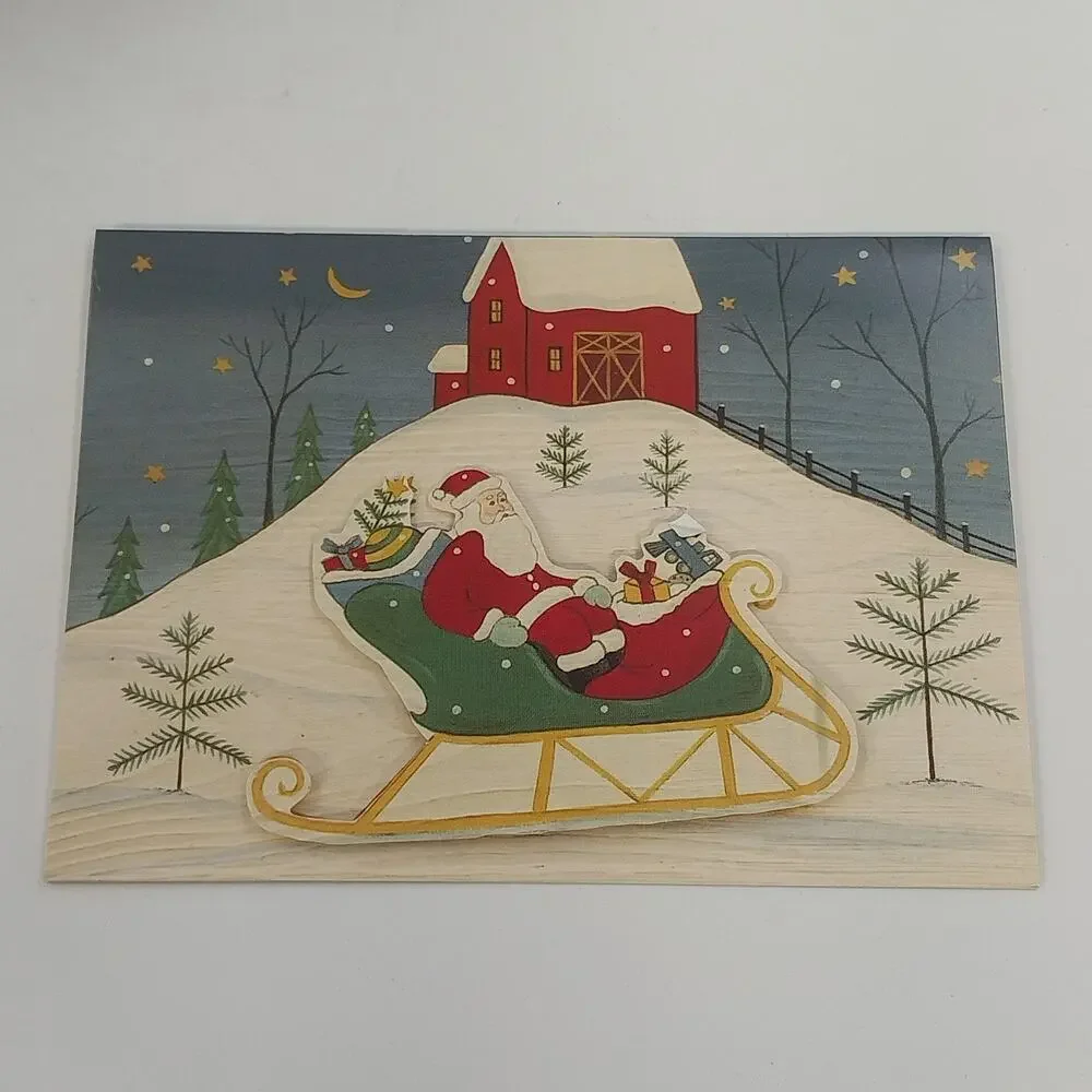 Warren Kimble Holiday Greeting Cards Set of 14 w Decorative Storage Box America